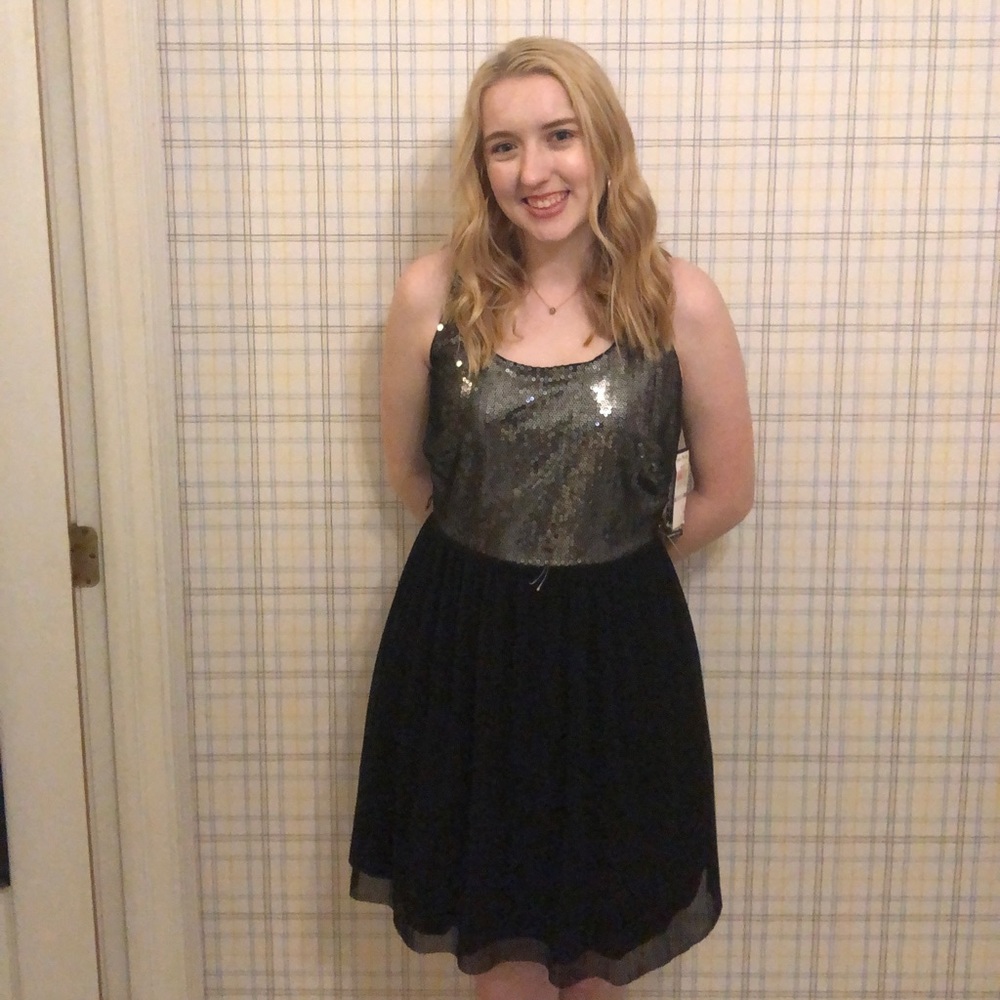 Black Sequin Dress (NWT)